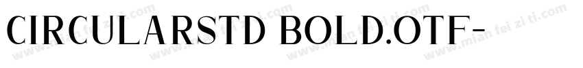 circularstd bold.otf字体转换